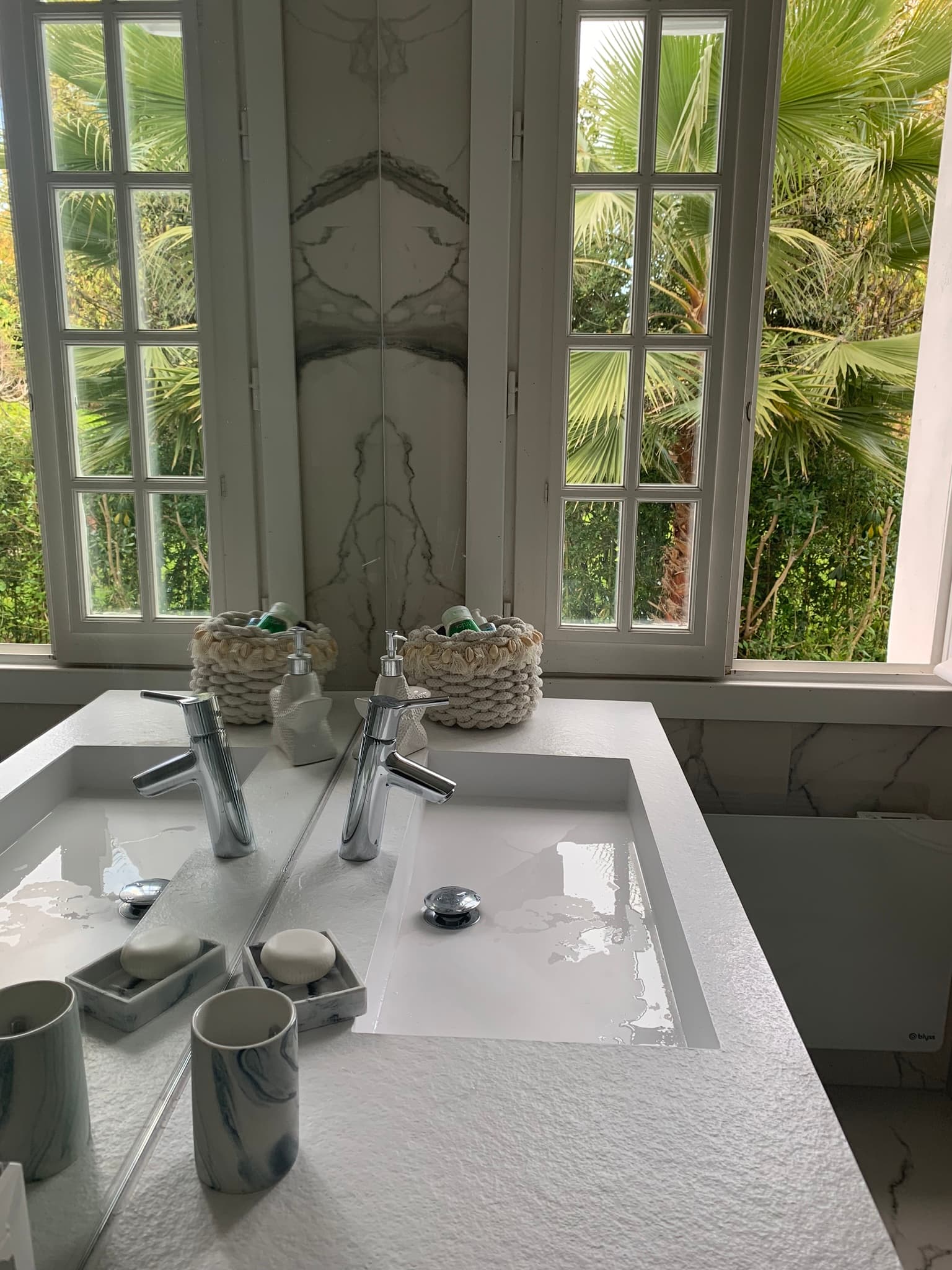 Bathrooms in Precious Marble